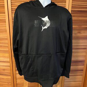 REEL LEGENDS FIRSTMATE SZ 2XL WARM PULLOVER BLACK HOODIE
